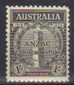 1935 Australia 1/- (ANZAC commemoration) T000001